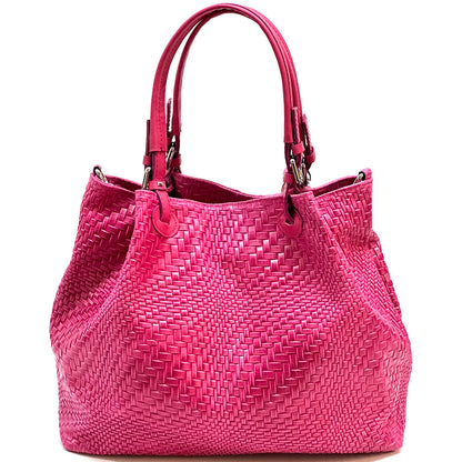 Debora S Leather Shoulder Bag - Made In Italy