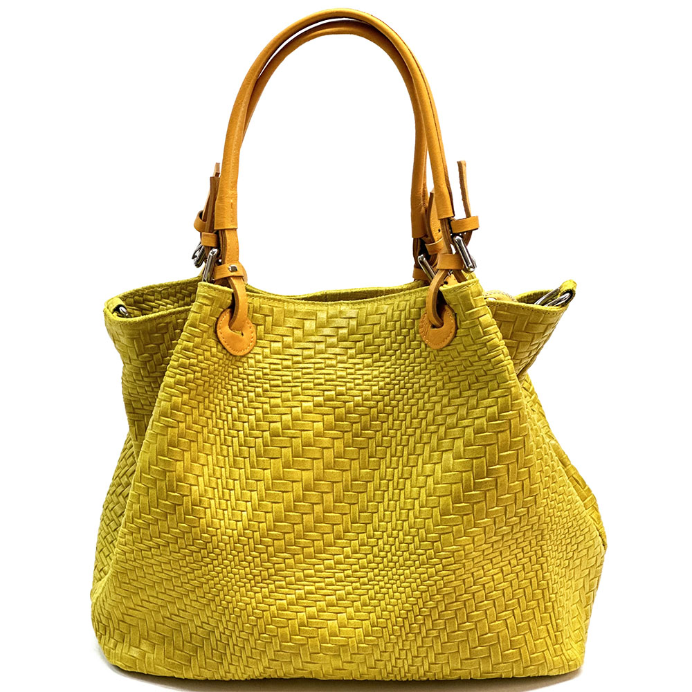 Debora S Leather Shoulder Bag - Made In Italy