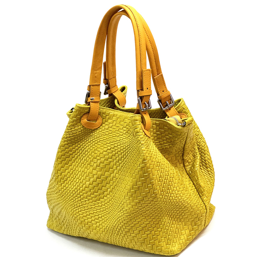 Debora S Leather Shoulder Bag - Made In Italy