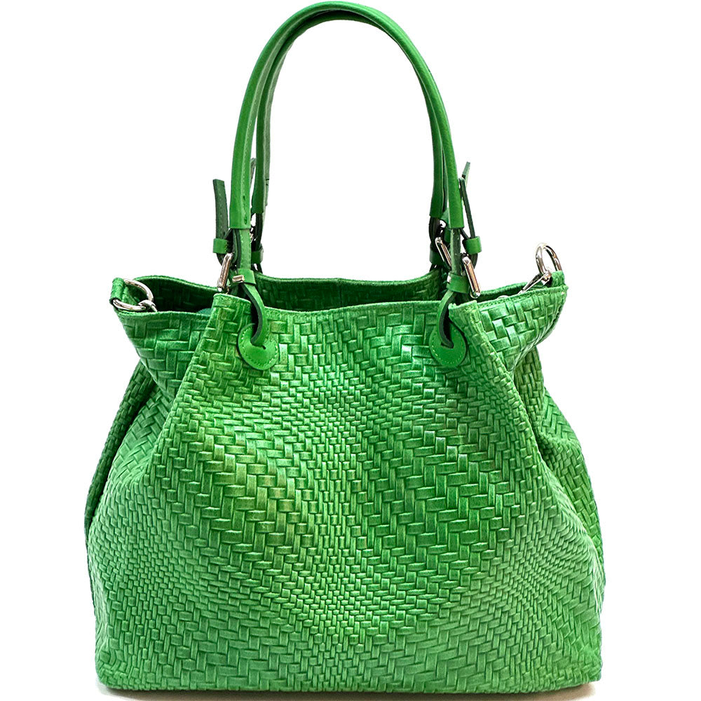 Debora S Leather Shoulder Bag - Made In Italy