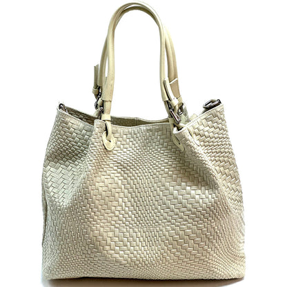 Debora S Leather Shoulder Bag - Made In Italy