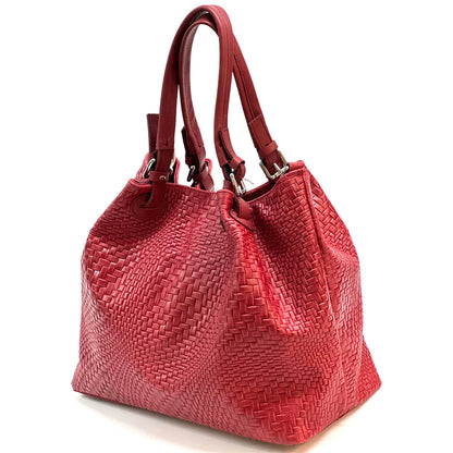 Debora S Leather Shoulder Bag - Made In Italy