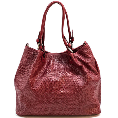 Debora S Leather Shoulder Bag - Made In Italy