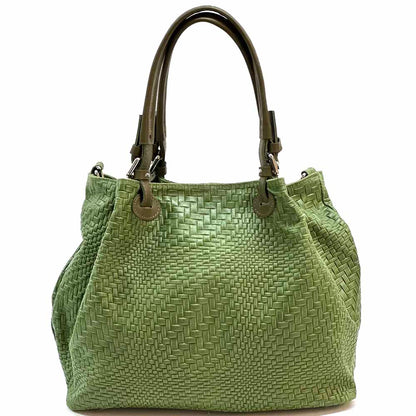 Debora S Leather Shoulder Bag - Made In Italy