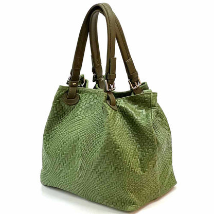 Debora S Leather Shoulder Bag - Made In Italy