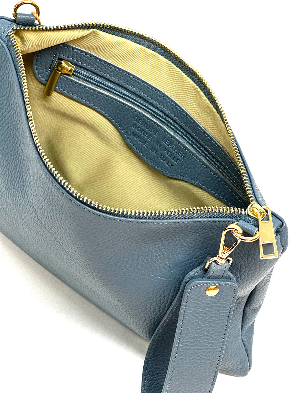 Alba Italian Leather Pochette - Made In Italy