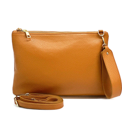 Alba Italian Leather Pochette - Made In Italy