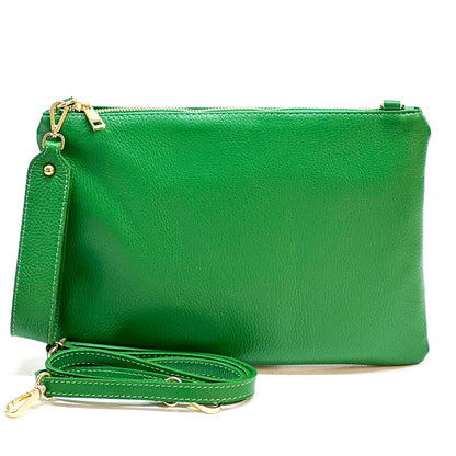 Alba Italian Leather Pochette - Made In Italy