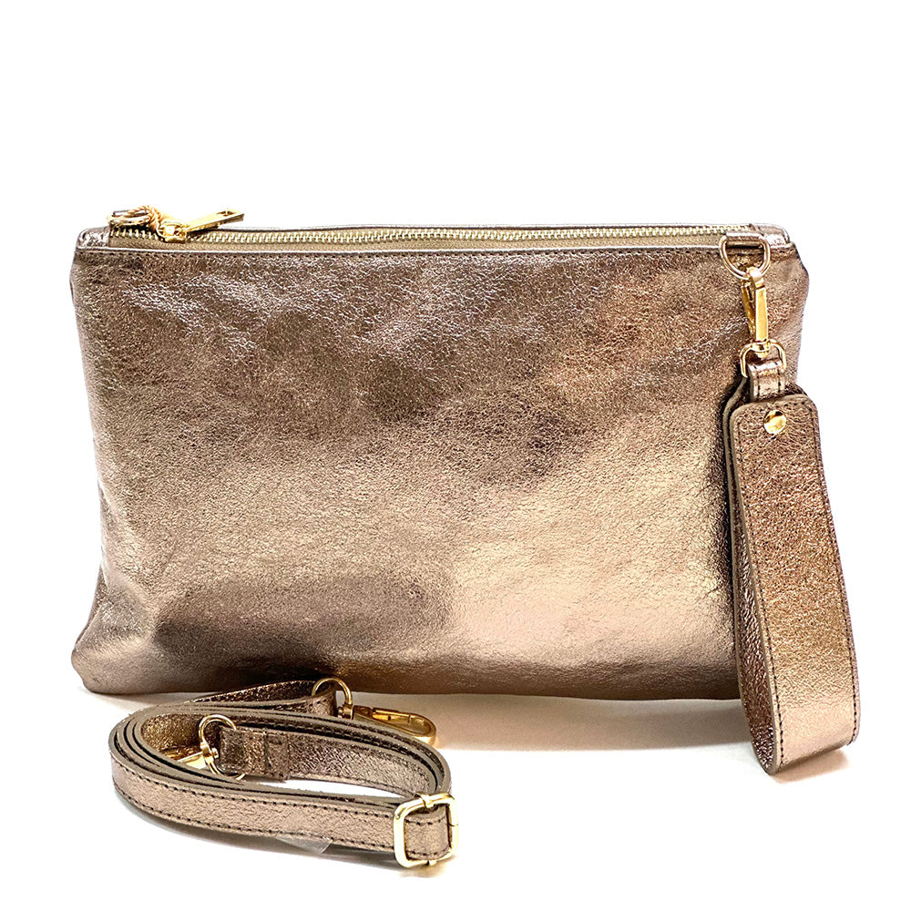 Alba Italian Leather Pochette - Made In Italy
