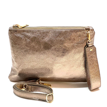 Alba Italian Leather Pochette - Made In Italy