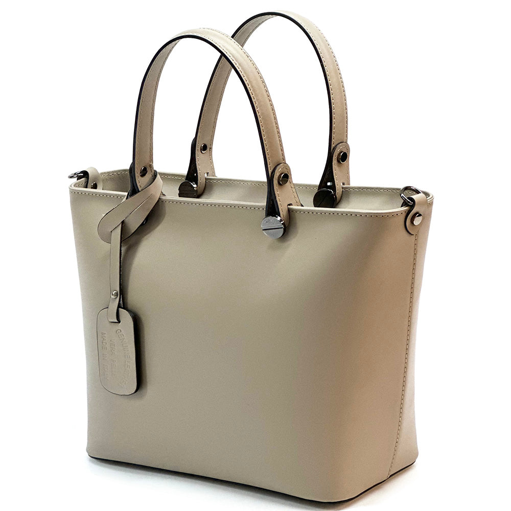 Raffaella Leather Tote Bag - Made In Italy