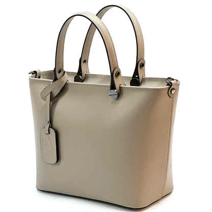 Raffaella Leather Tote Bag - Made In Italy