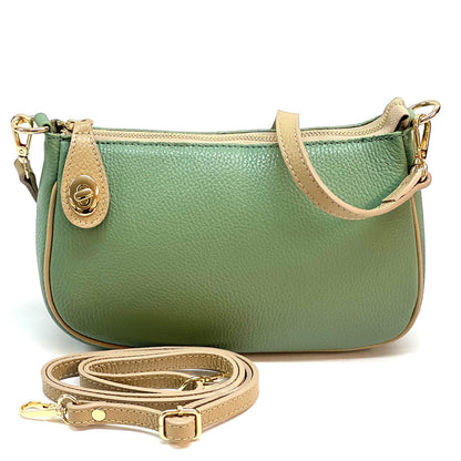 Sophia Classic cow Leather Bag - Made In Italy