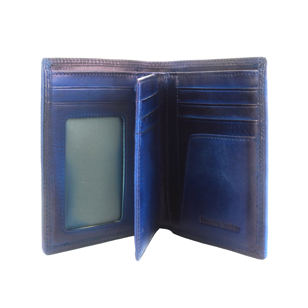 Wallet Alfio in vintage leather - Made In Italy