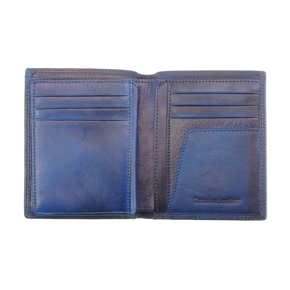 Wallet Alfio in vintage leather - Made In Italy