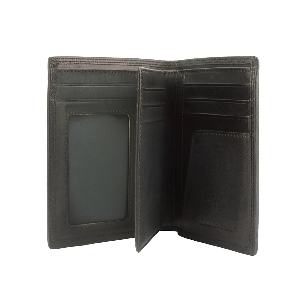 Wallet Alfio in vintage leather - Made In Italy
