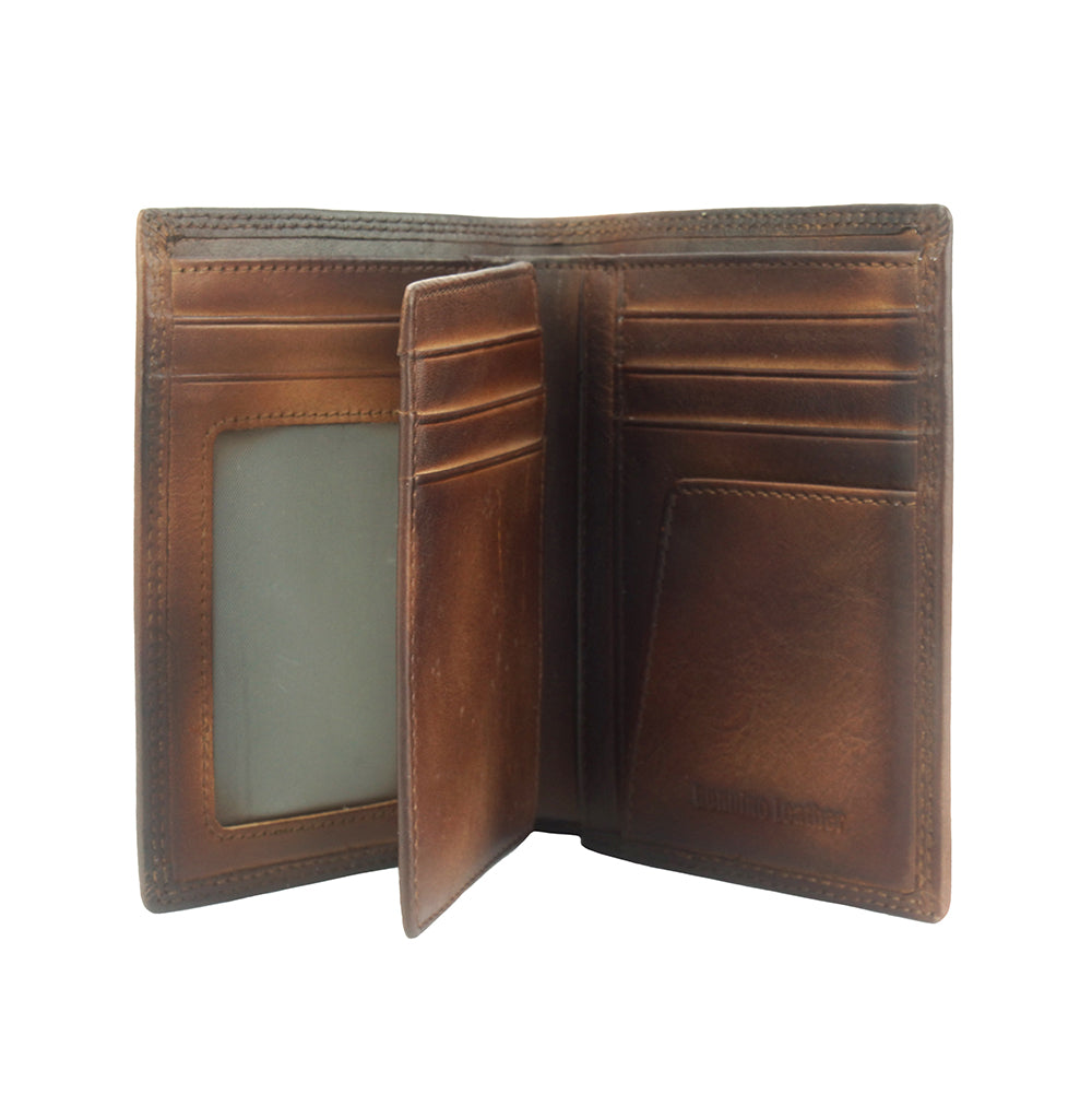 Wallet Alfio in vintage leather - Made In Italy
