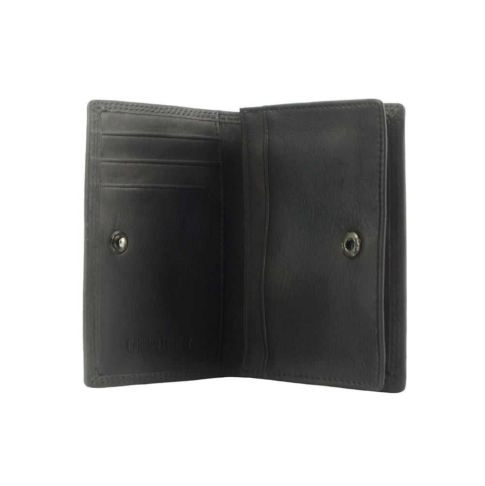 Roviero Vintage Leather Card Wallet - Made In Italy