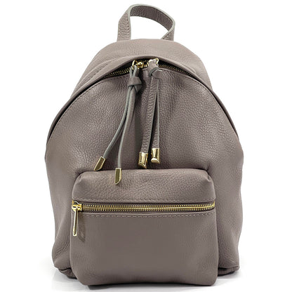 Harper leather backpack - Made In Italy