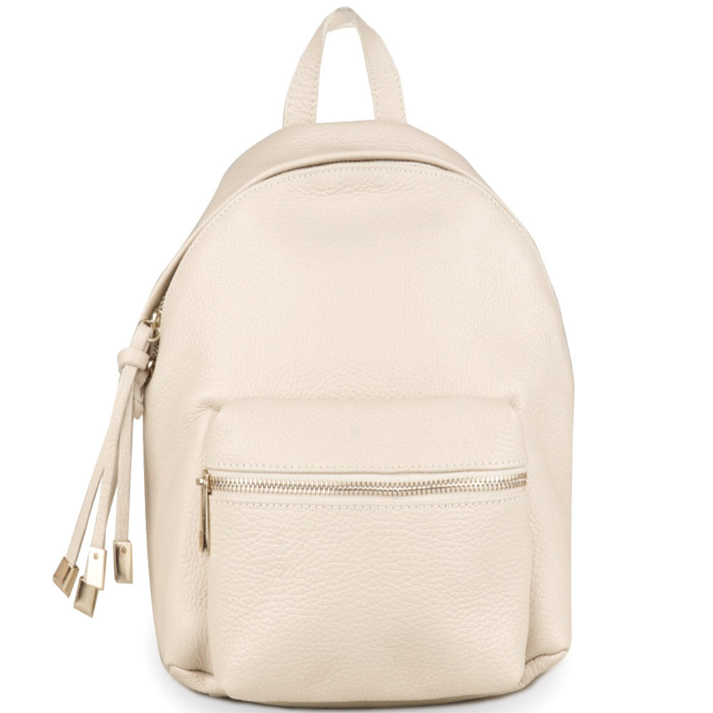 Harper leather backpack - Made In Italy