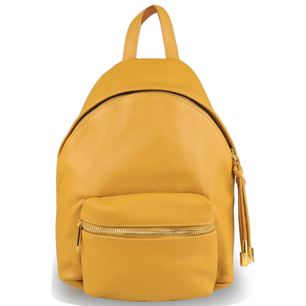 Harper leather backpack - Made In Italy