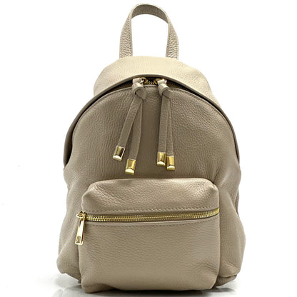 Harper leather backpack - Made In Italy