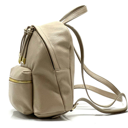 Harper leather backpack - Made In Italy