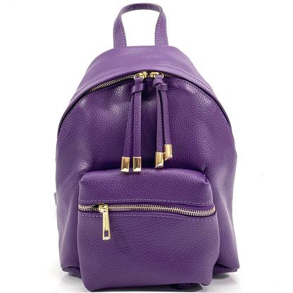 Harper leather backpack - Made In Italy