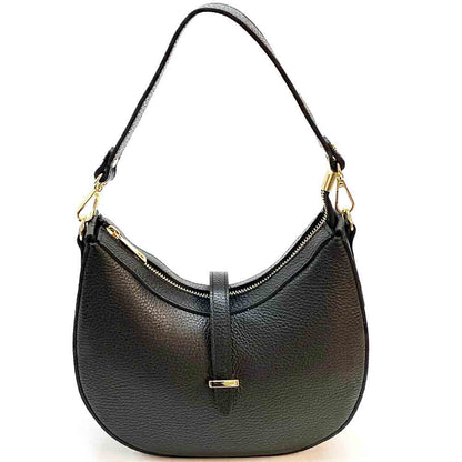 Felisa Hobo Cow Leather Bag - Made In Italy