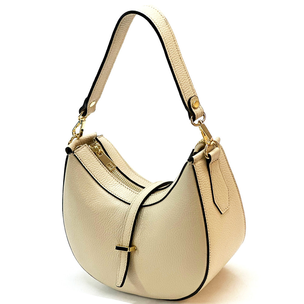 Felisa Hobo Cow Leather Bag - Made In Italy