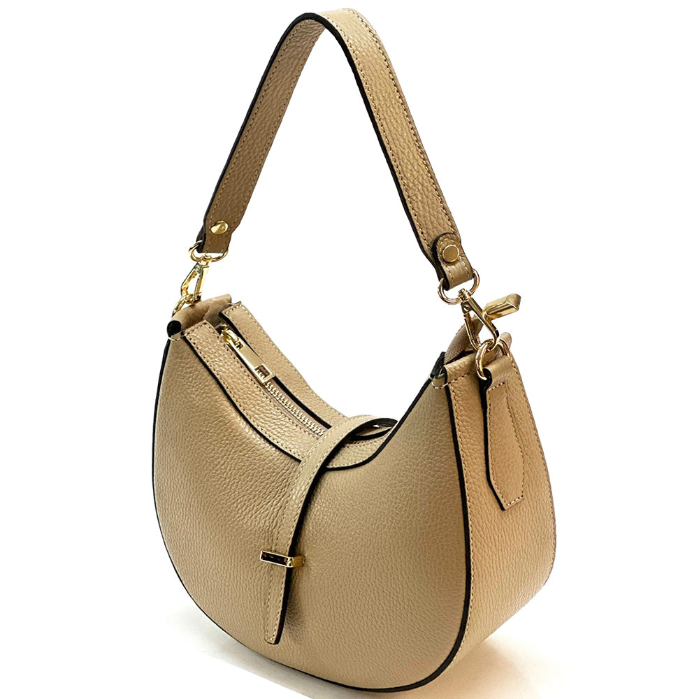 Felisa Hobo Cow Leather Bag - Made In Italy