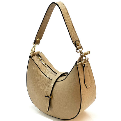 Felisa Hobo Cow Leather Bag - Made In Italy
