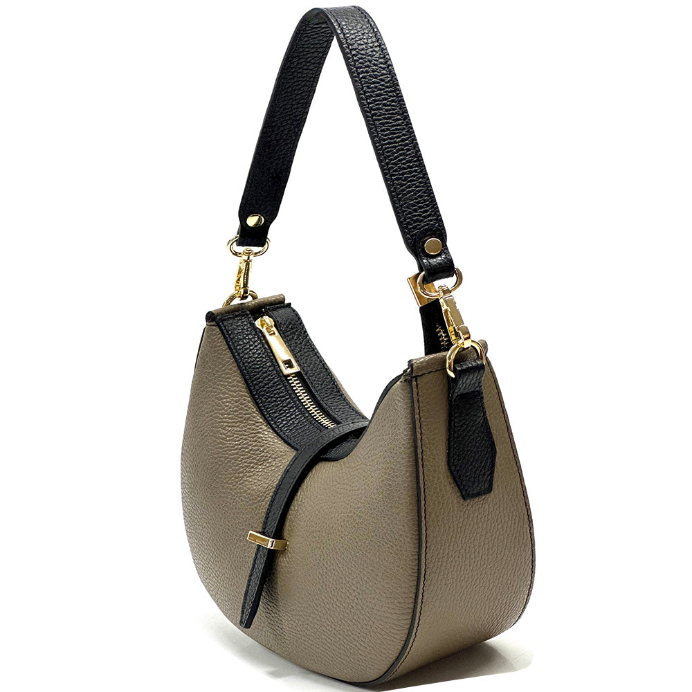 Felisa Hobo Cow Leather Bag - Made In Italy