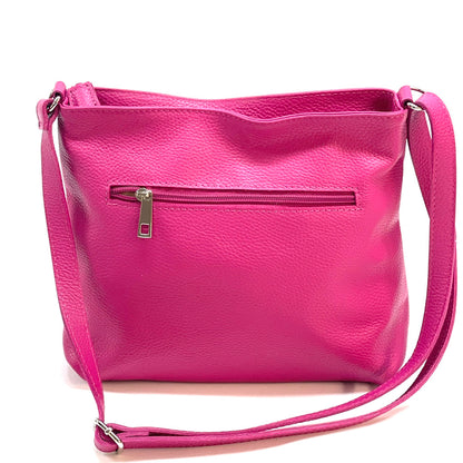 BE FREE Italian Leather Crossbody Bag - Made In Italy