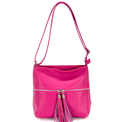 BE FREE Italian Leather Crossbody Bag - Made In Italy