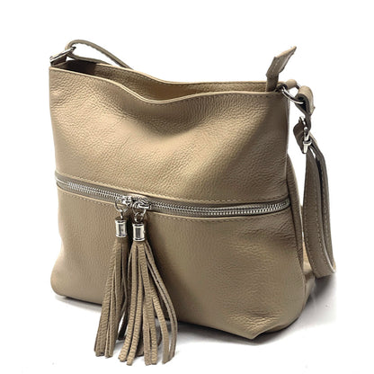 BE FREE Italian Leather Crossbody Bag - Made In Italy