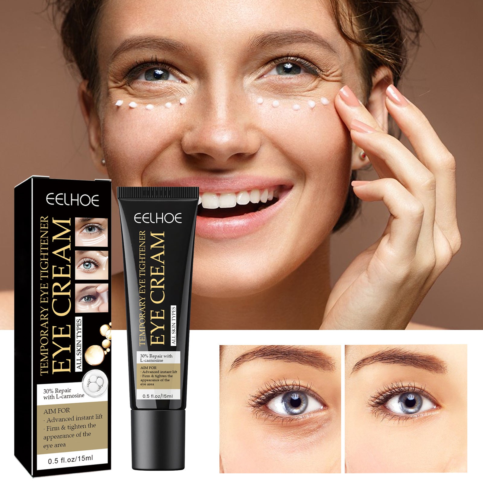 EELHOE Moisturizing Eye Cream Gentle Nourishing Hydrating Refreshing Eye Care