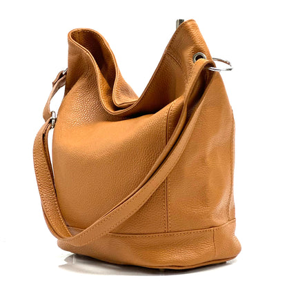 Alisia Leather Hobo Bag - Made In Italy