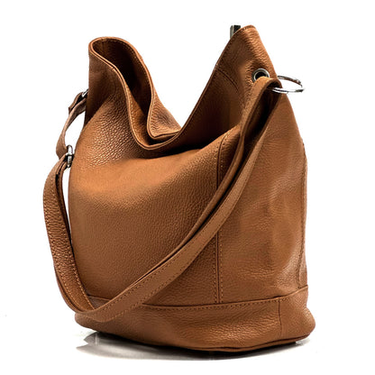 Alisia Leather Hobo Bag - Made In Italy