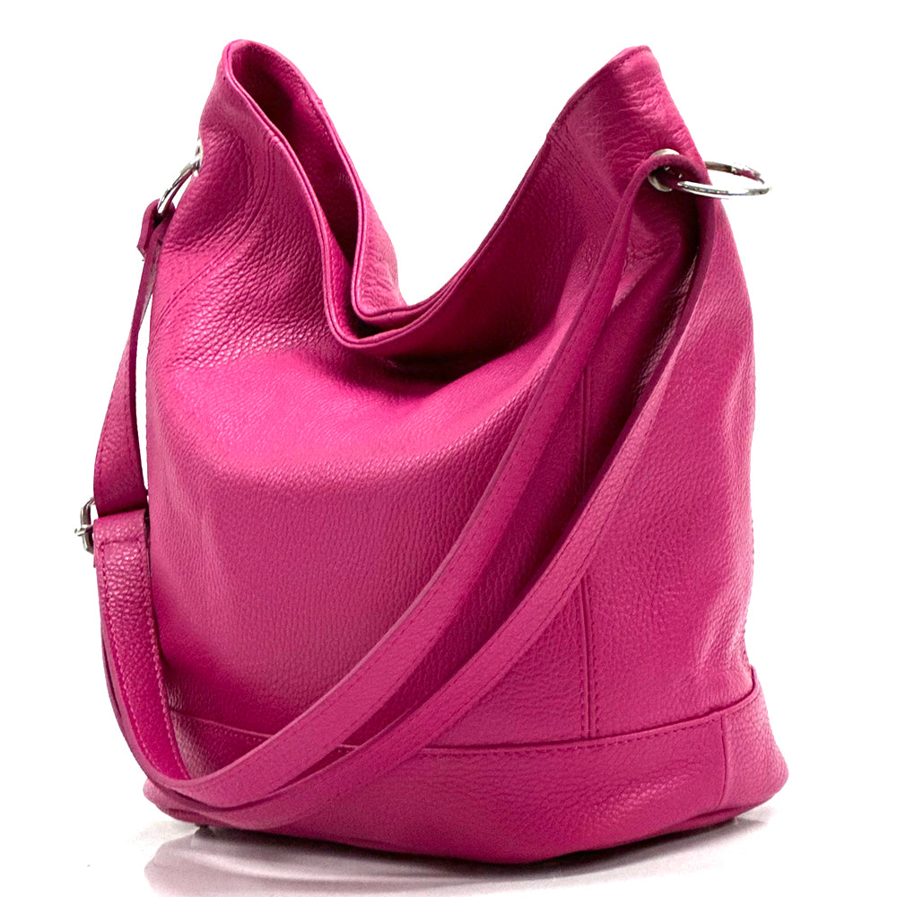Alisia Leather Hobo Bag - Made In Italy