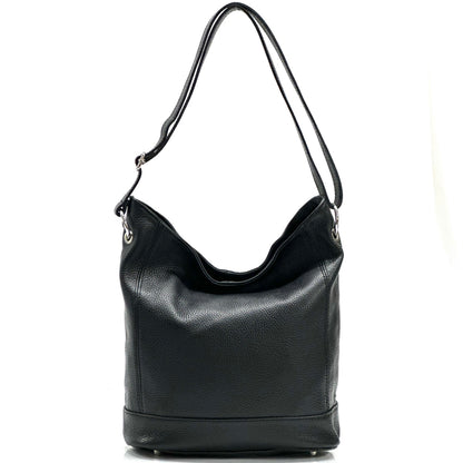 Alisia Leather Hobo Bag - Made In Italy
