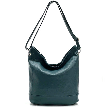 Alisia Leather Hobo Bag - Made In Italy