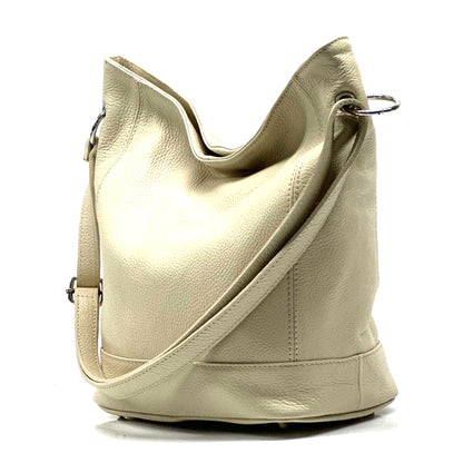 Alisia Leather Hobo Bag - Made In Italy