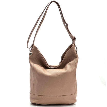 Alisia Leather Hobo Bag - Made In Italy