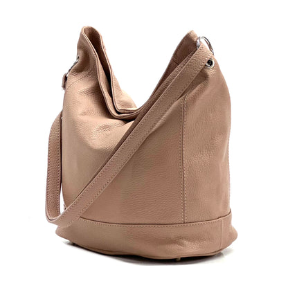 Alisia Leather Hobo Bag - Made In Italy