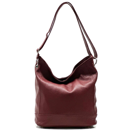 Alisia Leather Hobo Bag - Made In Italy