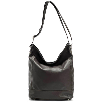 Alisia Leather Hobo Bag - Made In Italy