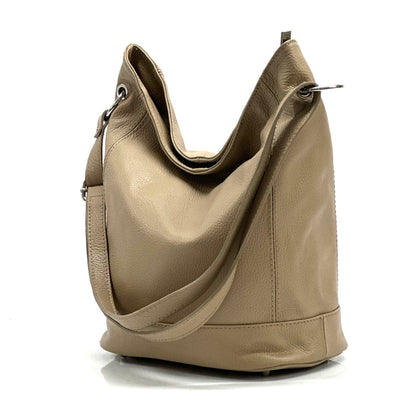 Alisia Leather Hobo Bag - Made In Italy