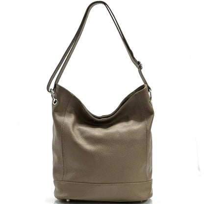 Alisia Leather Hobo Bag - Made In Italy