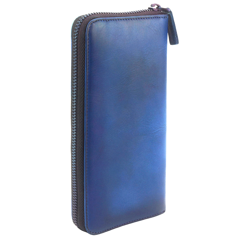 Wallet ZIPPY with Vintage Cow Leather - Made In Italy